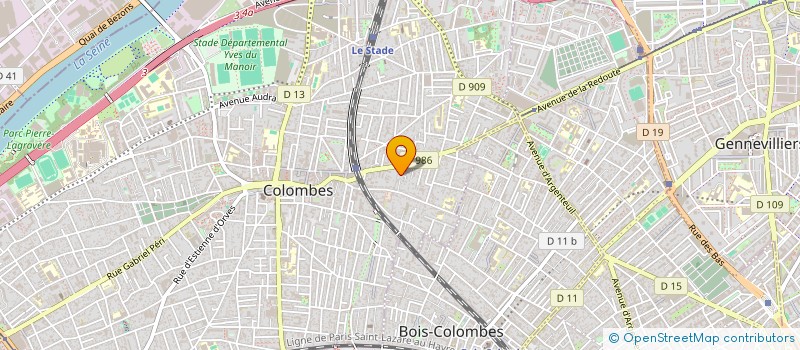 localisation de l'entreprise SCI ROGER-THIEULLOY  COLOMBES