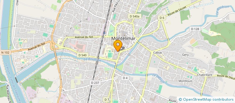 localisation de l'entreprise SCI ROGEYA à MONTELIMAR