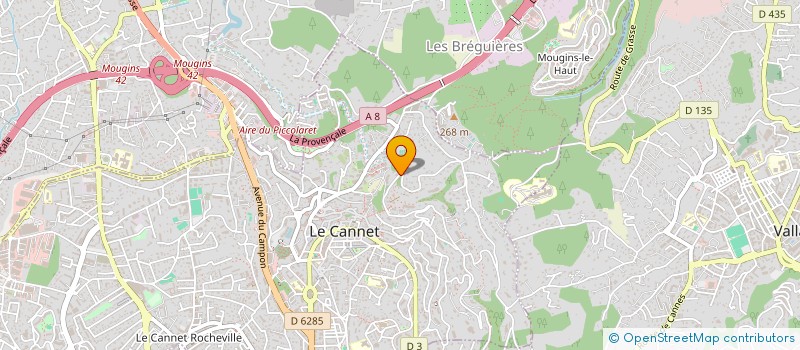 localisation de l'entreprise SCI ROGI à LE CANNET