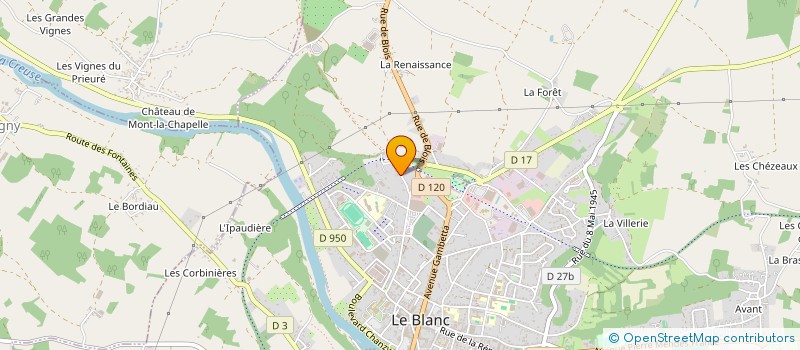 localisation de l'entreprise SCI ROGREP à LE BLANC