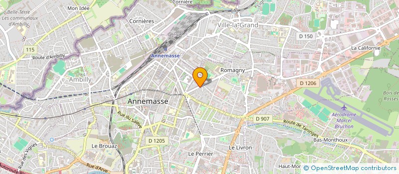 localisation de l'entreprise SCI ROGUET ASSOCIES à ANNEMASSE