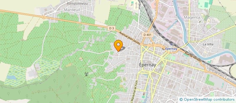 localisation de l'entreprise SCI ROGUIMMOB  EPERNAY