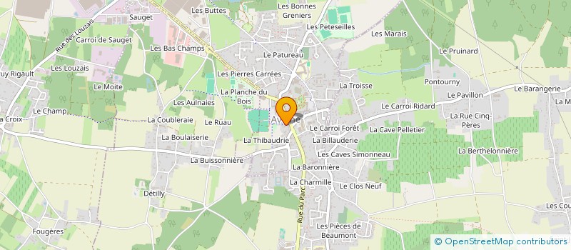 localisation de l'entreprise SCI ROGUINET à AVOINE