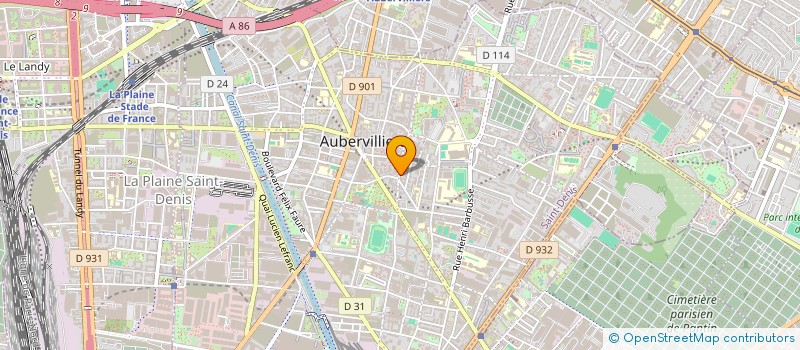 localisation de l'entreprise SCI ROHANA  AUBERVILLIERS