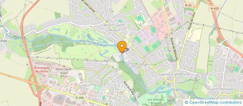 localisation de l'entreprise SCI ROHART  ANZIN-SAINT-AUBIN