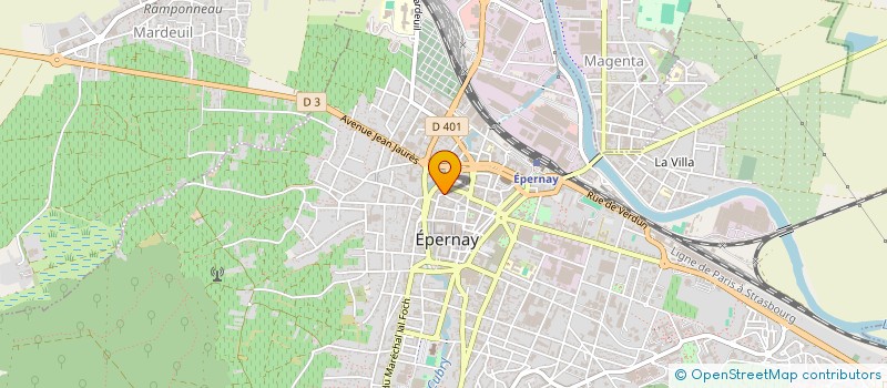 localisation de l'entreprise SCI ROHMME  EPERNAY
