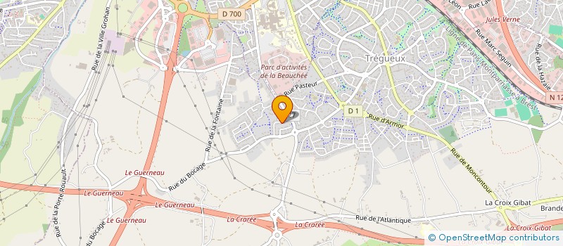 localisation de l'entreprise SCI ROHOU BRAZ  TREGUEUX