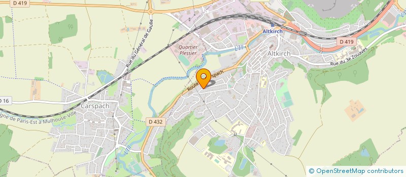 localisation de l'entreprise SCI ROHRMATTE  CARSPACH