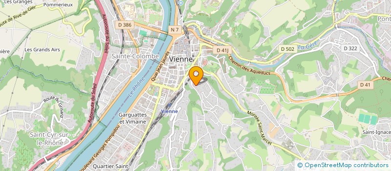 localisation de l'entreprise SCI ROI DE LA GUILLE  VIENNE