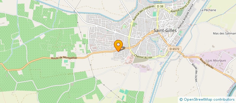 localisation de l'entreprise SCI ROI HUGO à SAINT-GILLES