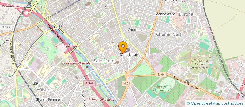 localisation de l'entreprise SCI ROIDON PHILIPPOTEAUX à REIMS