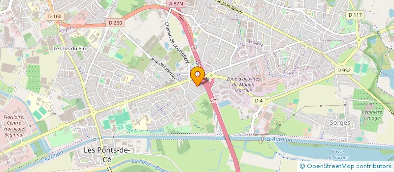 localisation de l'entreprise SCI ROINSON HAMON  LES PONTS-DE-CE