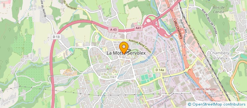 localisation de l'entreprise SCI ROISSARD JMC  LA MOTTE-SERVOLEX