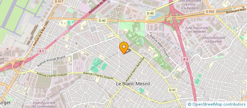 localisation de l'entreprise SCI ROISSY à LE BLANC-MESNIL