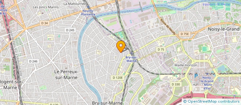 localisation de l'entreprise SCI ROJADEN  BRY SUR MARNE