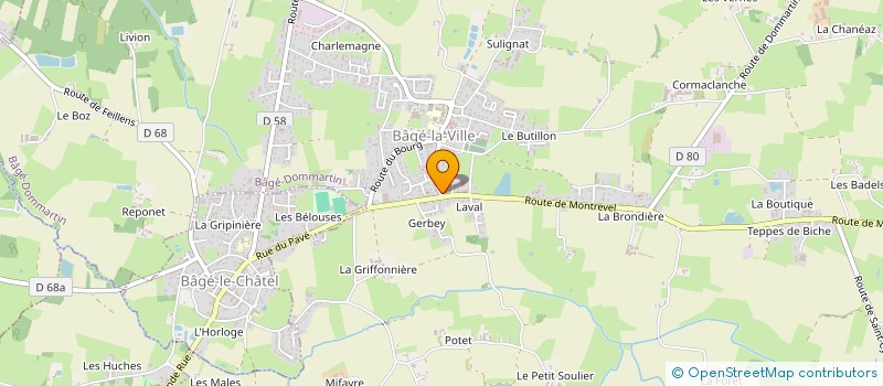 localisation de l'entreprise SCI ROJAN  BAGE-DOMMARTIN