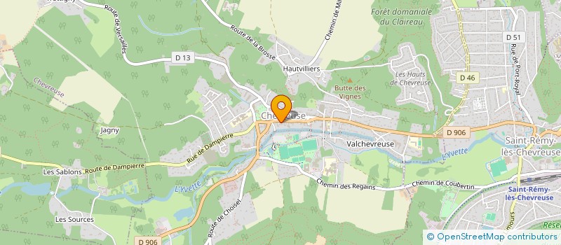 localisation de l'entreprise SCI ROJAN  CHEVREUSE