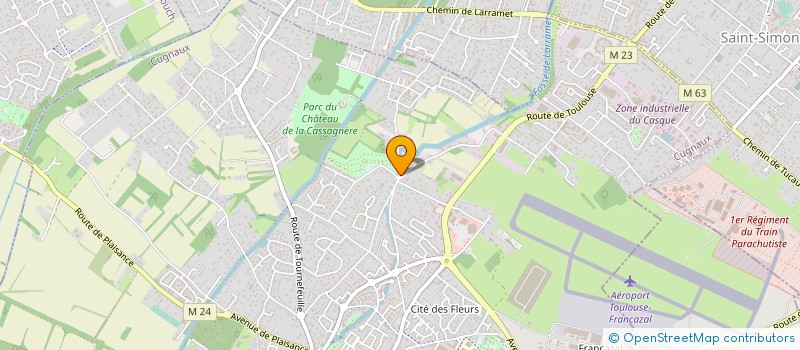 localisation de l'entreprise SCI ROJE CRIS  CUGNAUX