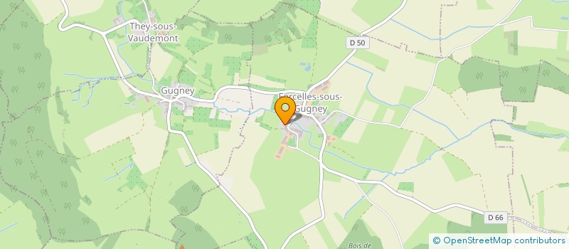 localisation de l'entreprise SCI ROJU  FORCELLES-SOUS-GUGNEY