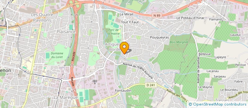 localisation de l'entreprise SCI ROJULA  ARTIGUES-PRES-BORDEAUX