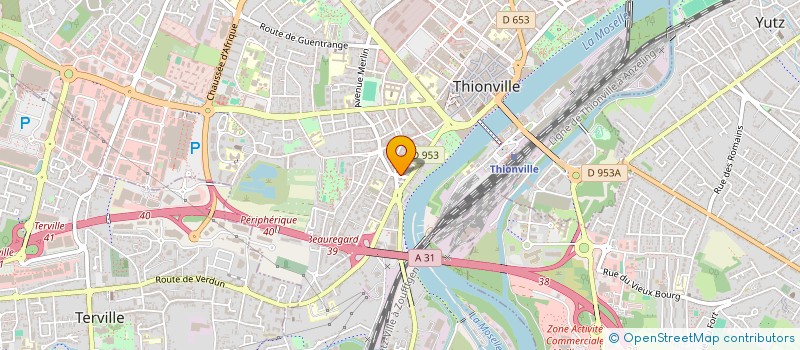 localisation de l'entreprise SCI ROJULO à THIONVILLE