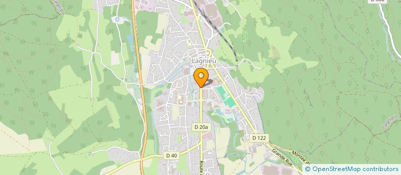 localisation de l'entreprise SCI ROKALINE à LAGNIEU