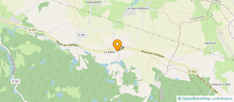 localisation de l'entreprise SCI ROLA  CHATONNAY