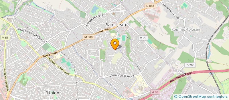 localisation de l'entreprise SCI ROLAN  SAINT-JEAN