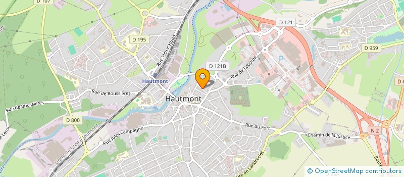 localisation de l'entreprise SCI ROLAND  HAUTMONT