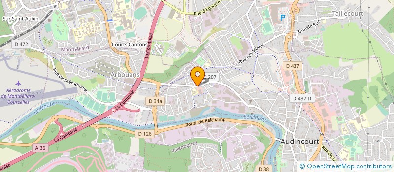 localisation de l'entreprise SCI ROLAND  AUDINCOURT