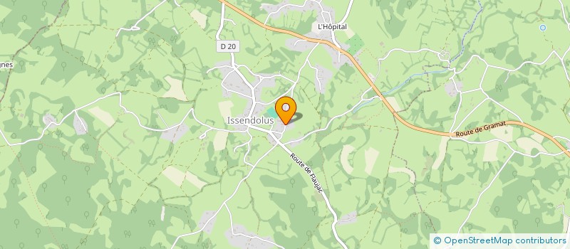 localisation de l'entreprise SCI ROLAND  ISSENDOLUS