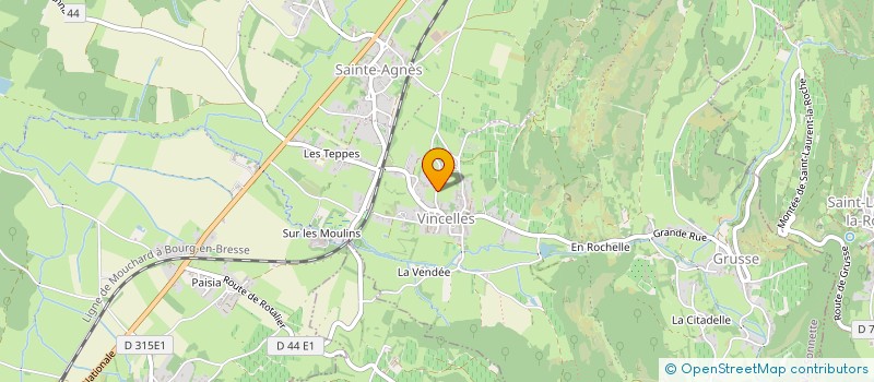 localisation de l'entreprise SCI ROLAND PONCET  VAL-SONNETTE