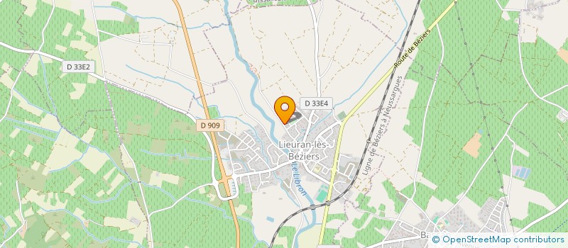 localisation de l'entreprise SCI ROLCE  LIEURAN-LES-BEZIERS