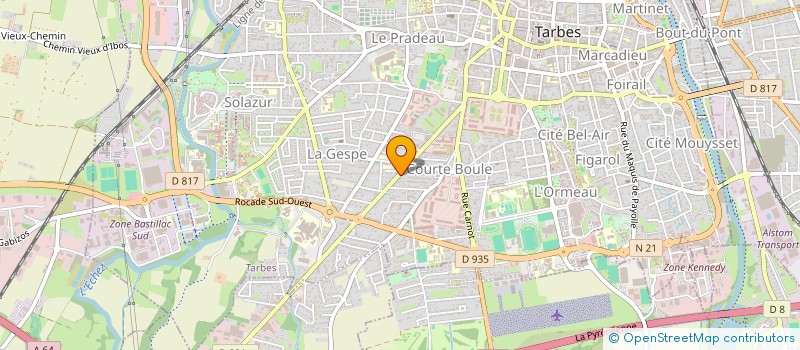 localisation de l'entreprise SCI ROLCIL  TARBES