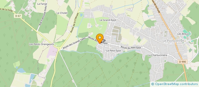 localisation de l'entreprise SCI ROLDAN à LE POINCONNET