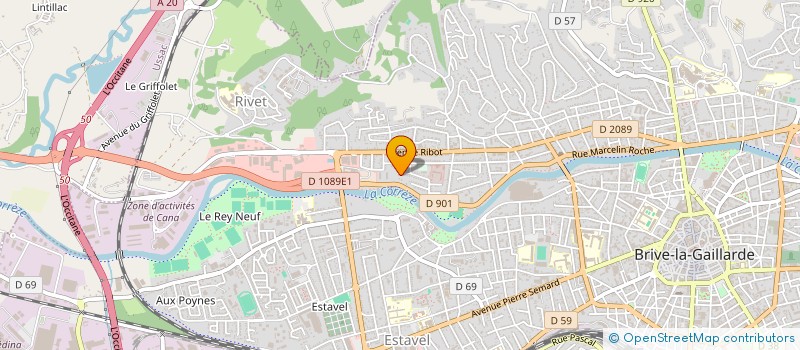 localisation de l'entreprise SCI ROLINOV  BRIVE-LA-GAILLARDE