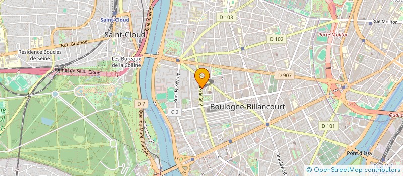 localisation de l'entreprise SCI ROLLAND à BOULOGNE-BILLANCOURT