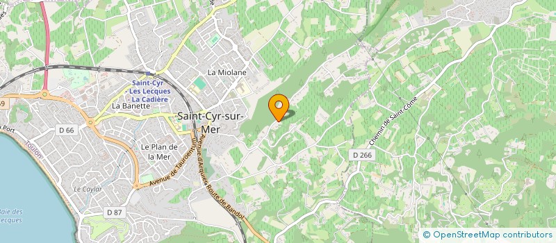 localisation de l'entreprise SCI ROLLAND à SAINT-CYR-SUR-MER