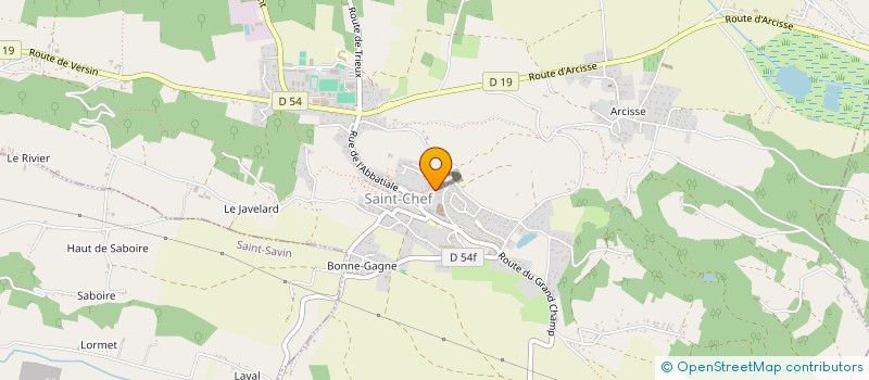 localisation de l'entreprise SCI ROLLAND  SAINT-CHEF