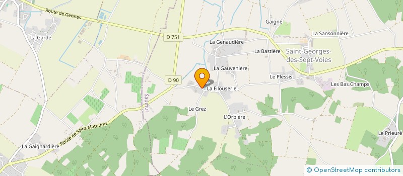 localisation de l'entreprise SCI ROLLAND à GENNES-VAL-DE-LOIRE