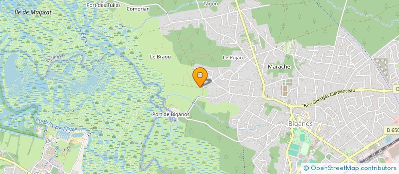 localisation de l'entreprise SCI ROLLAND  BIGANOS