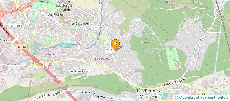 localisation de l'entreprise SCI ROLLAND à LES PENNES-MIRABEAU