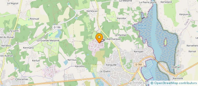 localisation de l'entreprise SCI ROLLAND ARTHUS  LA TRINITE-SUR-MER