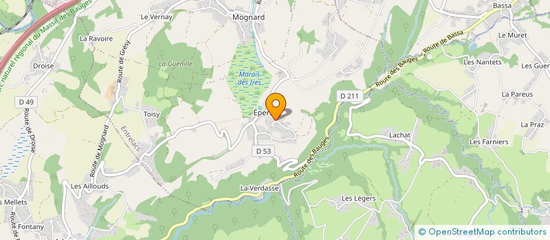 localisation de l'entreprise SCI ROLLAND INVESTISSEMENT  ENTRELACS