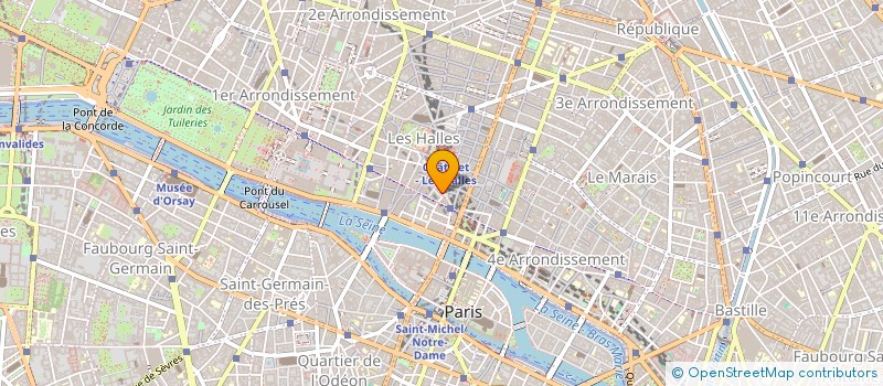 localisation de l'entreprise SCI ROLLAND LES HALLES  PARIS