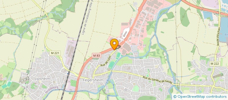 localisation de l'entreprise SCI ROLLERDRINK  FEGERSHEIM