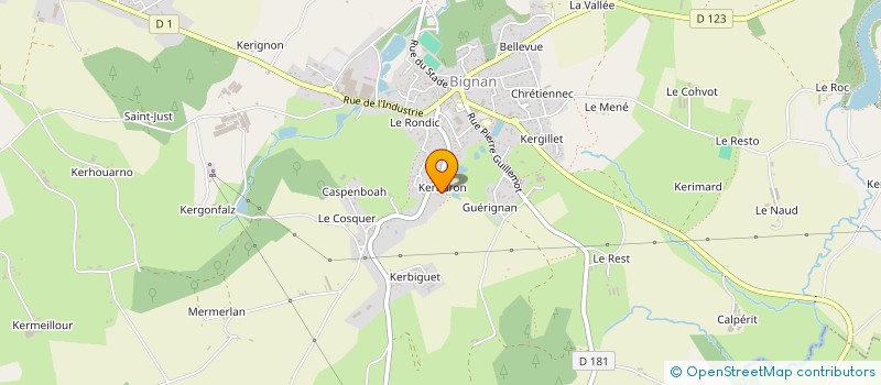 localisation de l'entreprise SCI ROLLIN BARON  BIGNAN