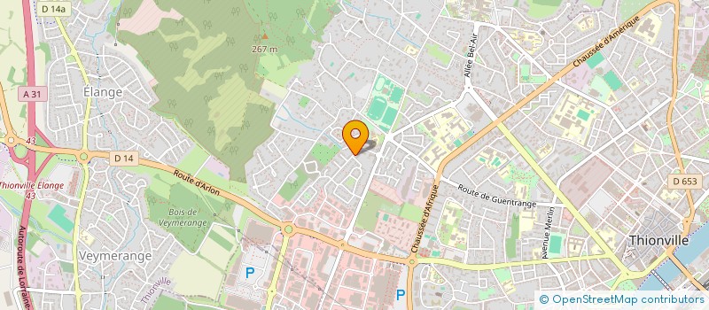 localisation de l'entreprise SCI ROLLING à THIONVILLE