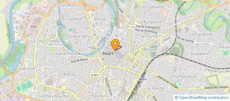 localisation de l'entreprise SCI ROLLON  NIORT