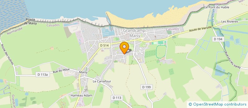 localisation de l'entreprise SCI ROLMICH  GRANDCAMP-MAISY